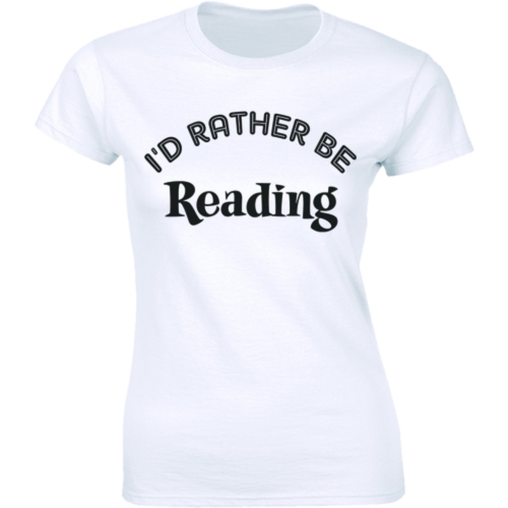 I'd Rather Be Reading Reader Librarian Tee T-shirt